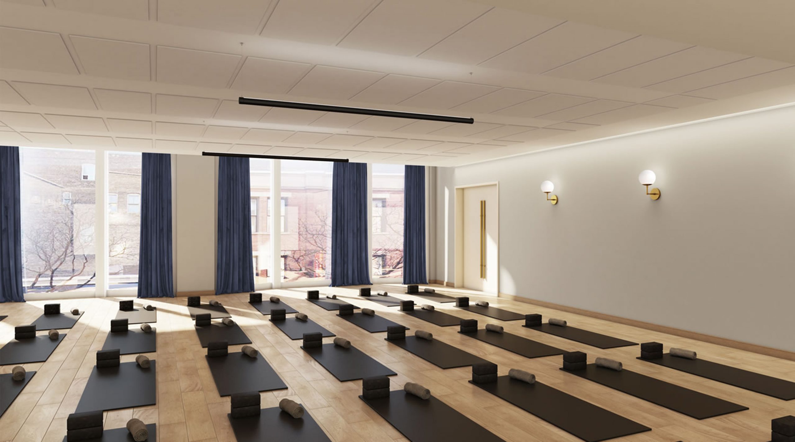 Modern White Studio Package - Yoga Panels